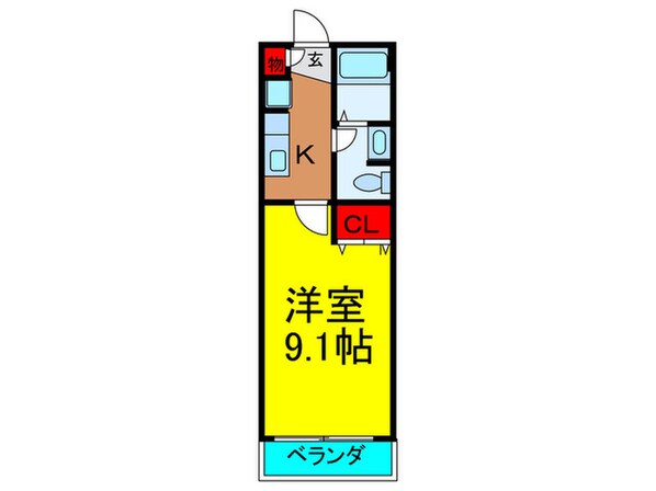 香里パ－シ－ハイツの物件間取画像